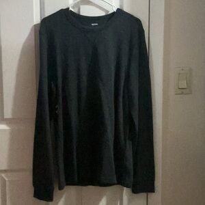 Men's Black Long Sleeve Sweatshirt